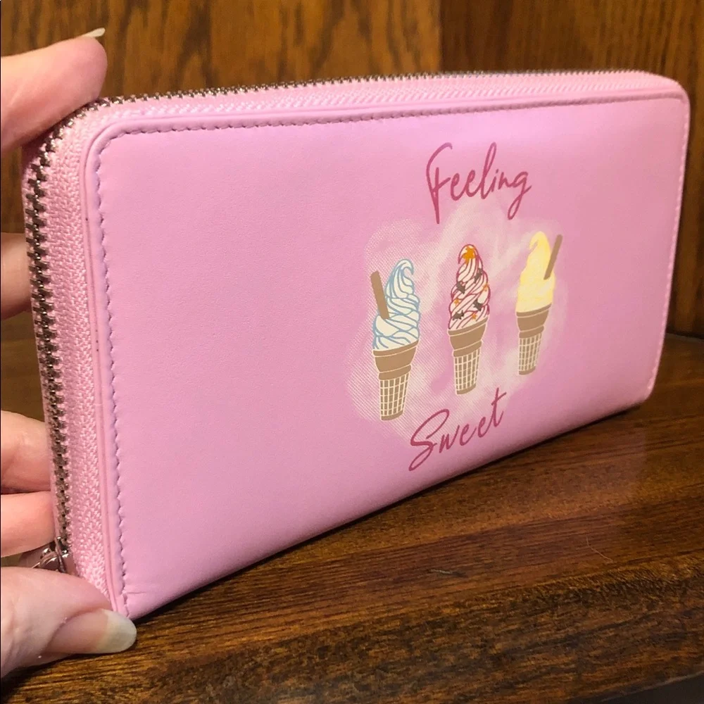 NWT-Radley London-Feeling Sweet-Ice Cream🍦Lg Zip Around Wallet-Sugar Pink-$135 - Picture 3 of 12